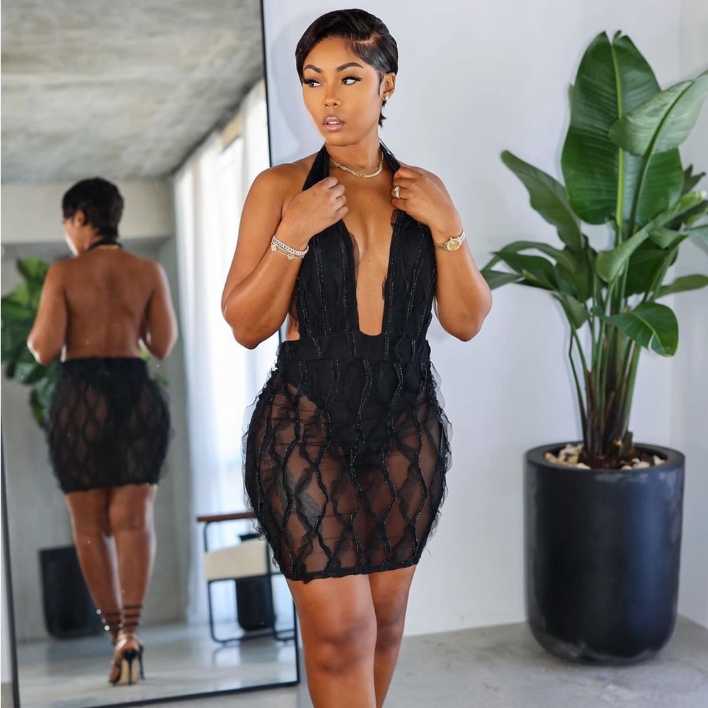 Sexy Halter and open back dress- NWT